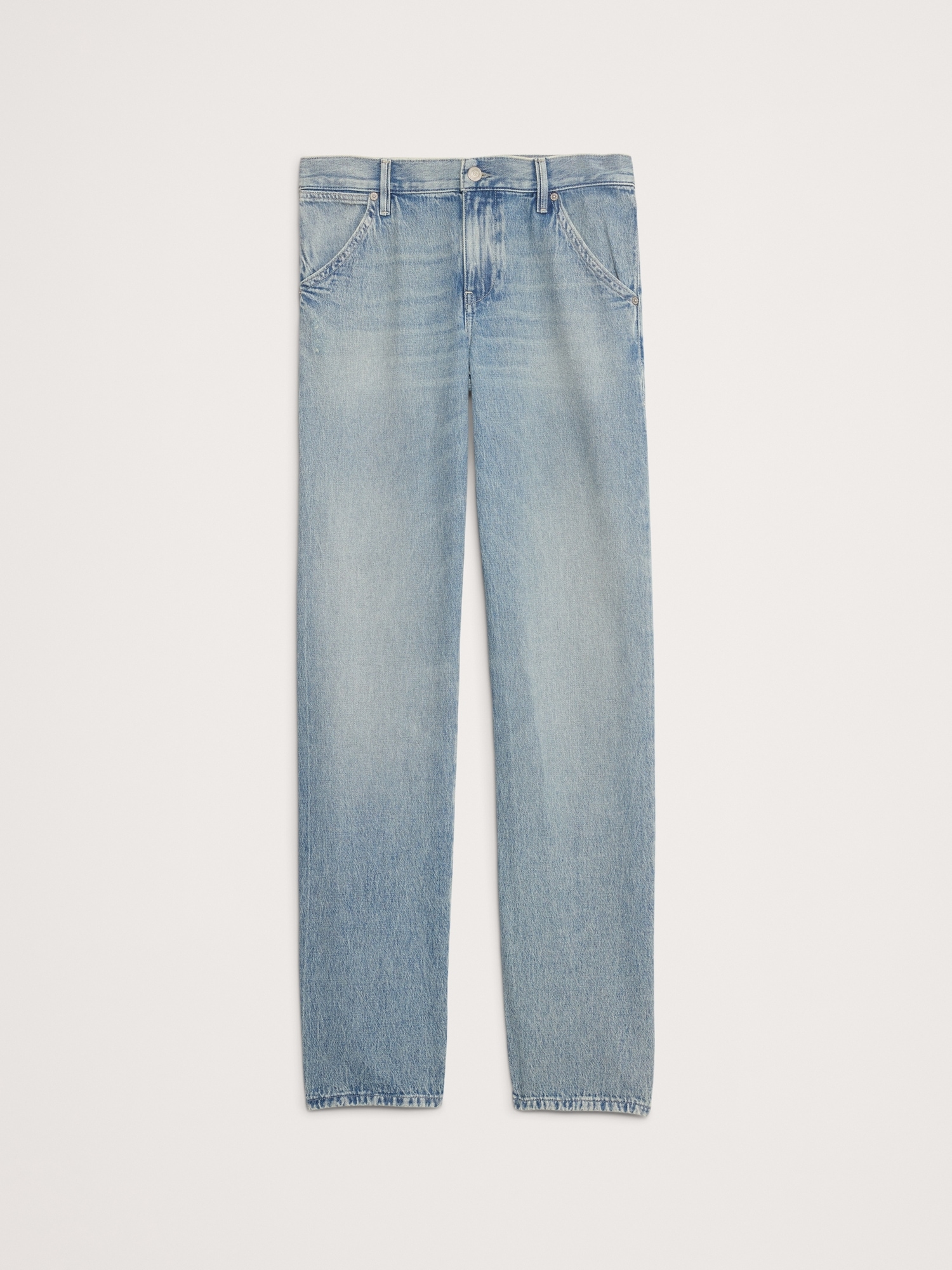 Mid-Rise Slouchy-Straight Jean