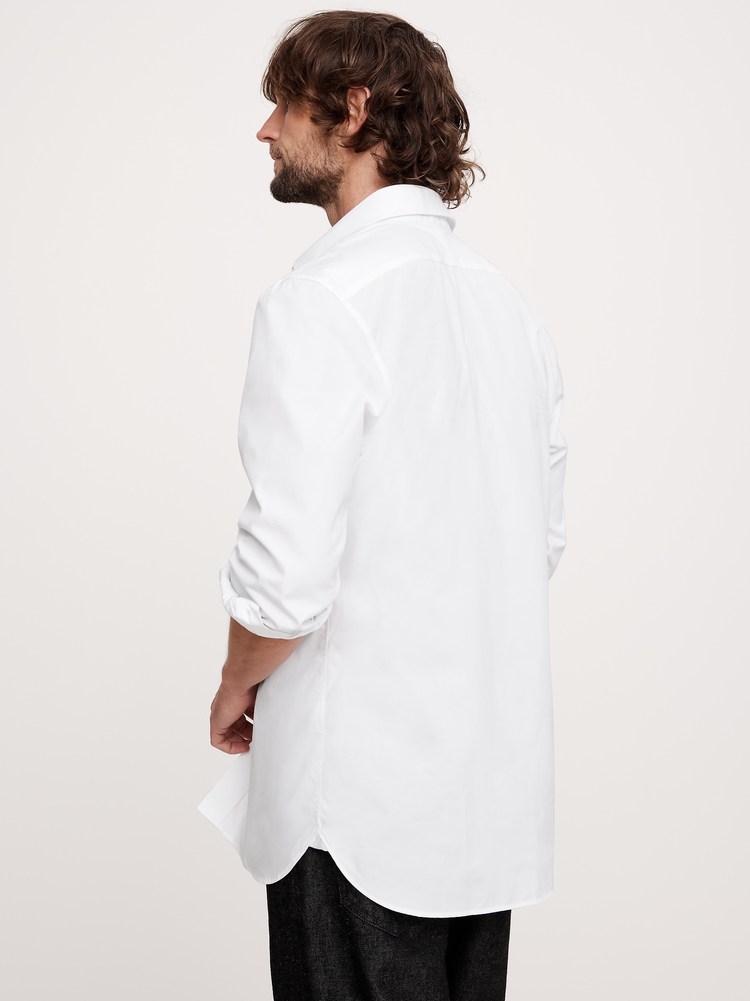 Standard-Fit Premium Cotton Poplin Dress Shirt