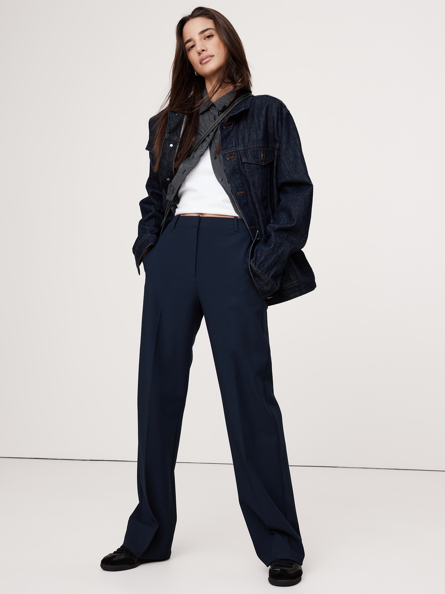 Ultra-High Rise Modern Straight Refined Pant