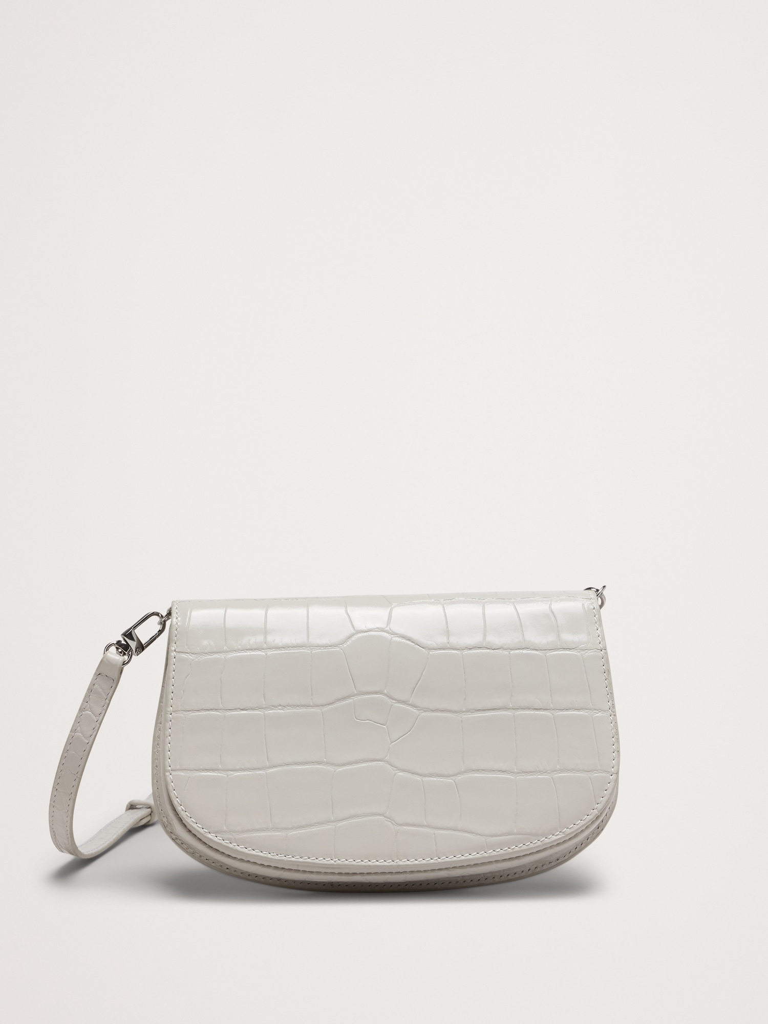Embossed Leather Crossbody Bag