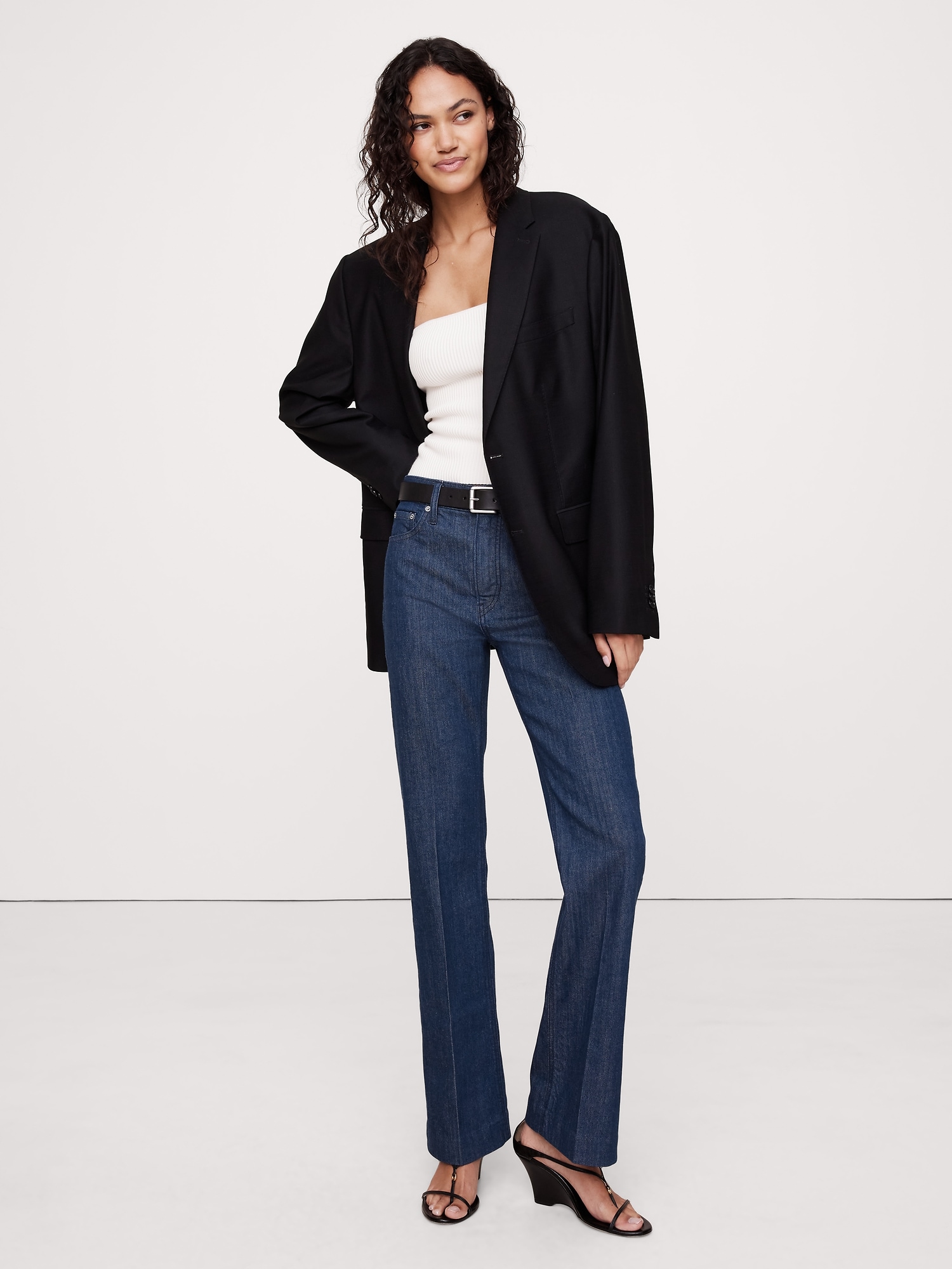 High-Rise Bootcut Ankle Jean