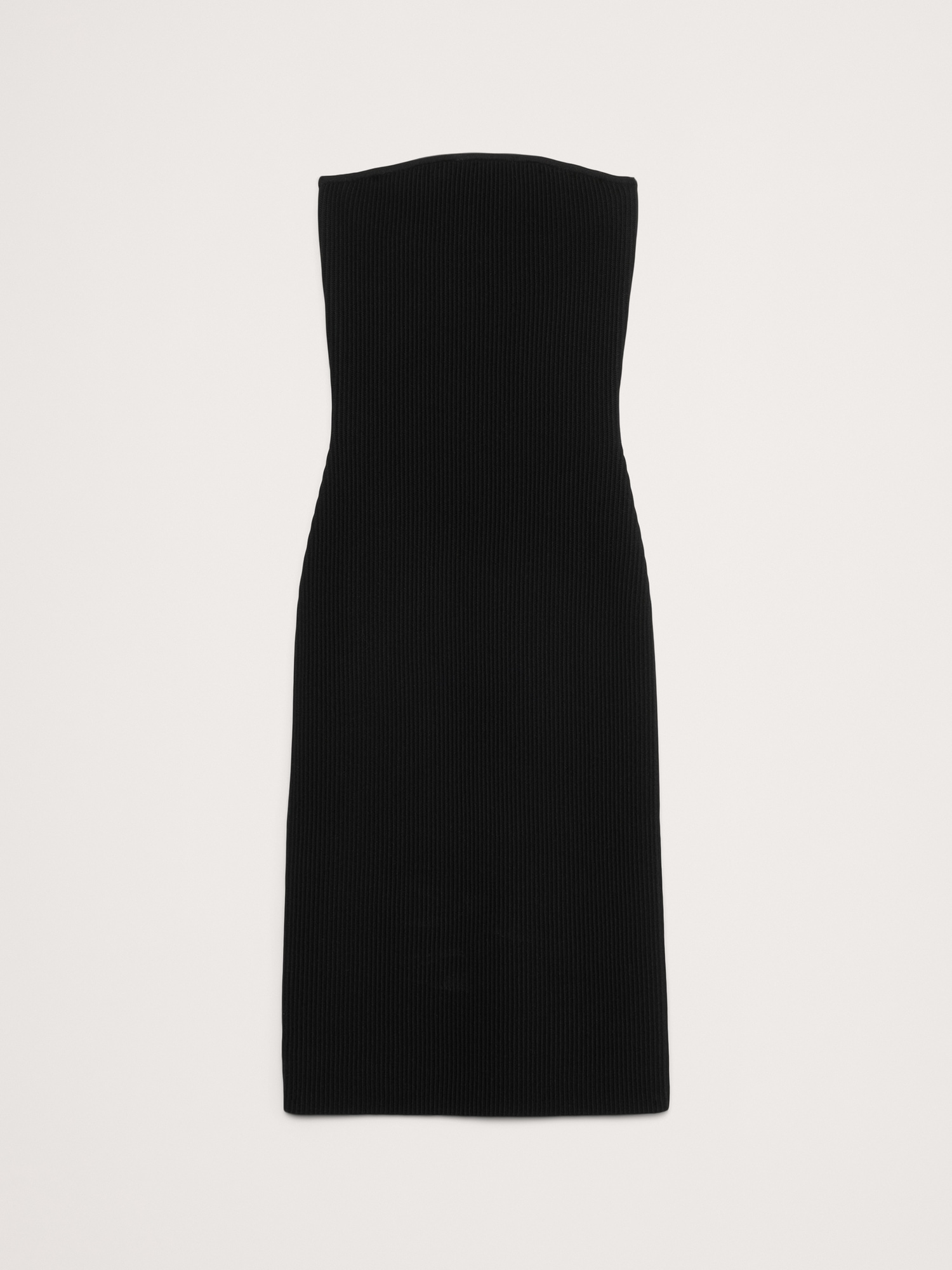 Sculpted Ribbed Strapless Dress