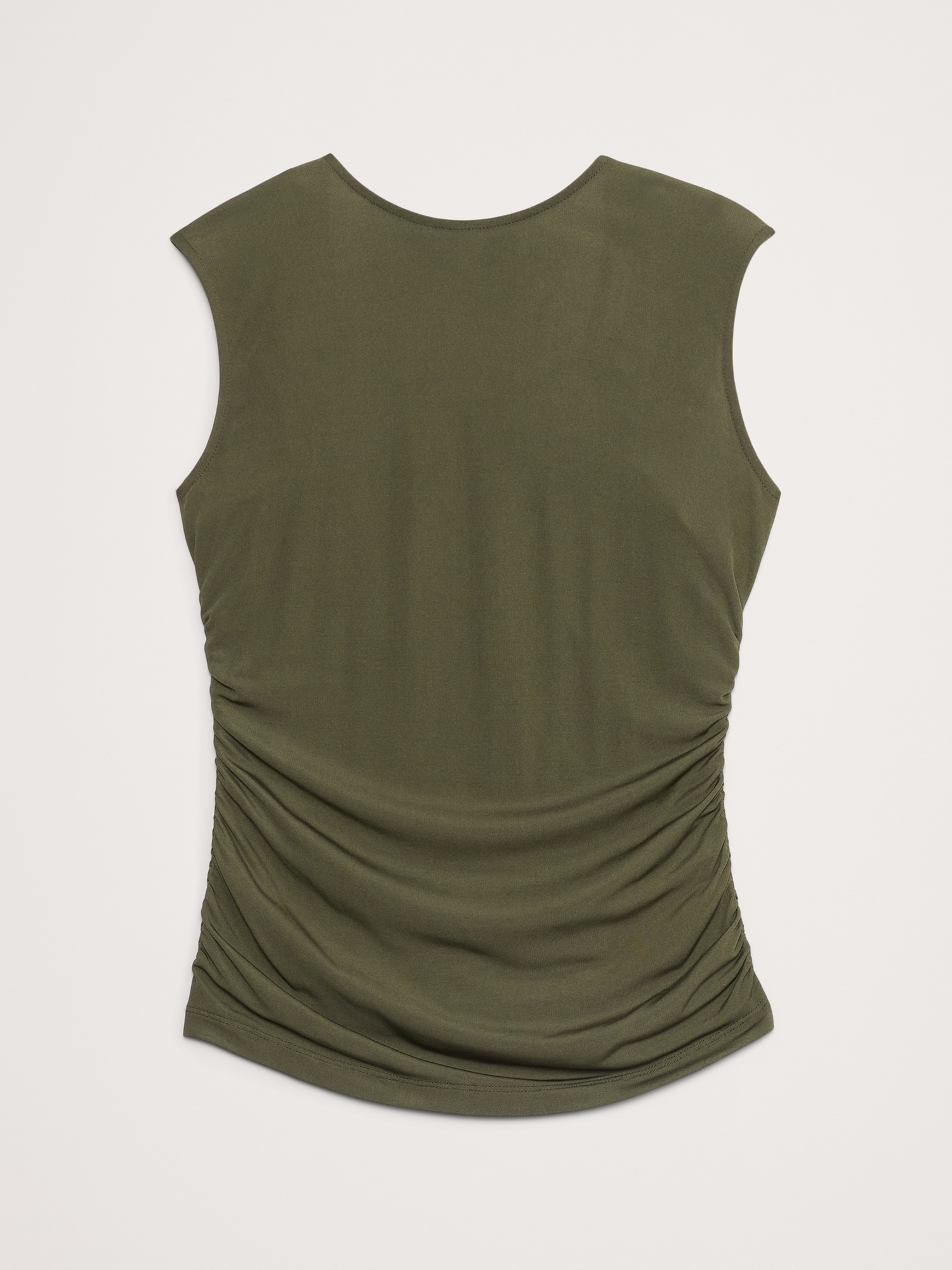 Crepe Knit Open-Back Top
