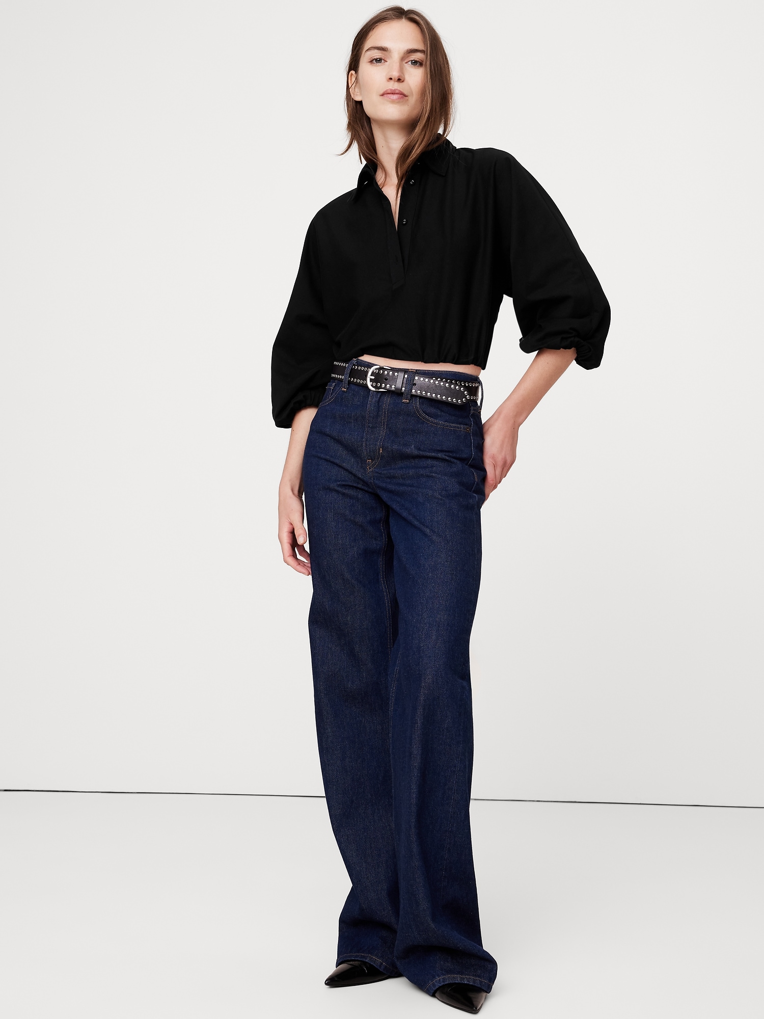 Cotton Cropped Polo